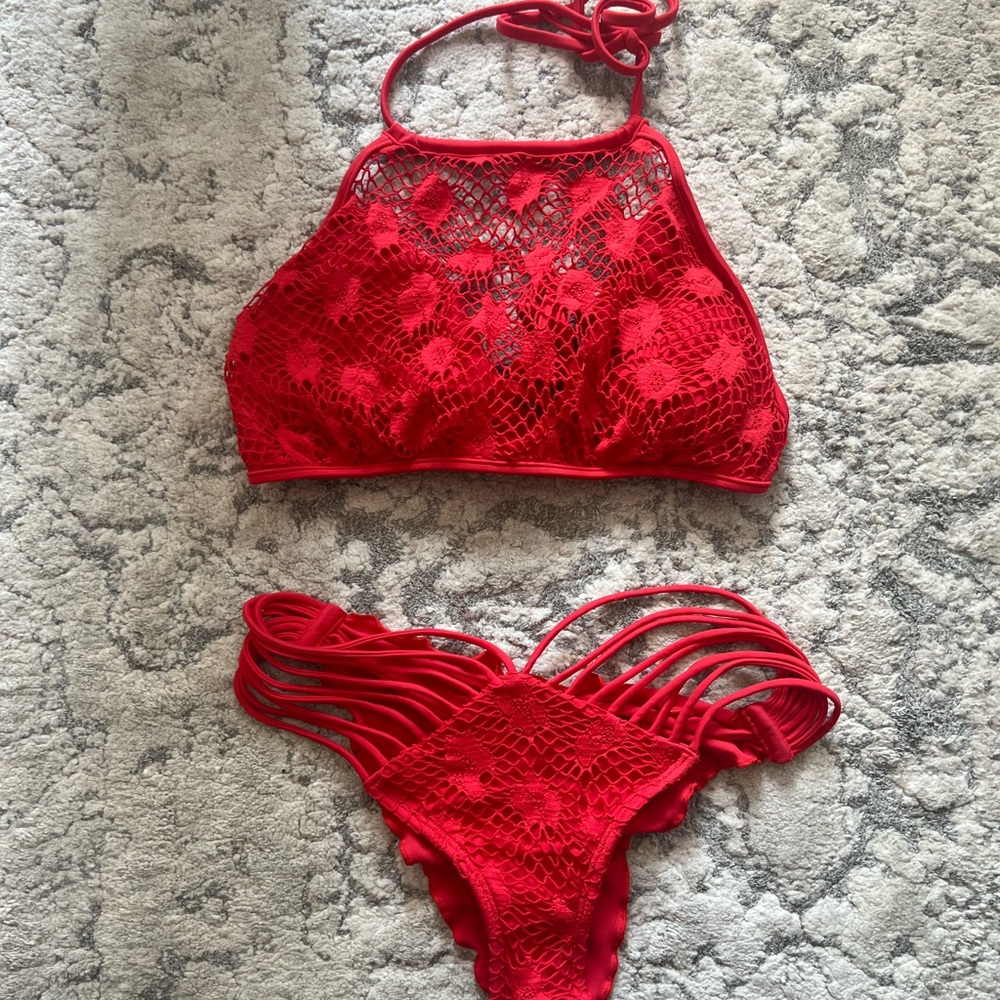 Luli fama red bikini